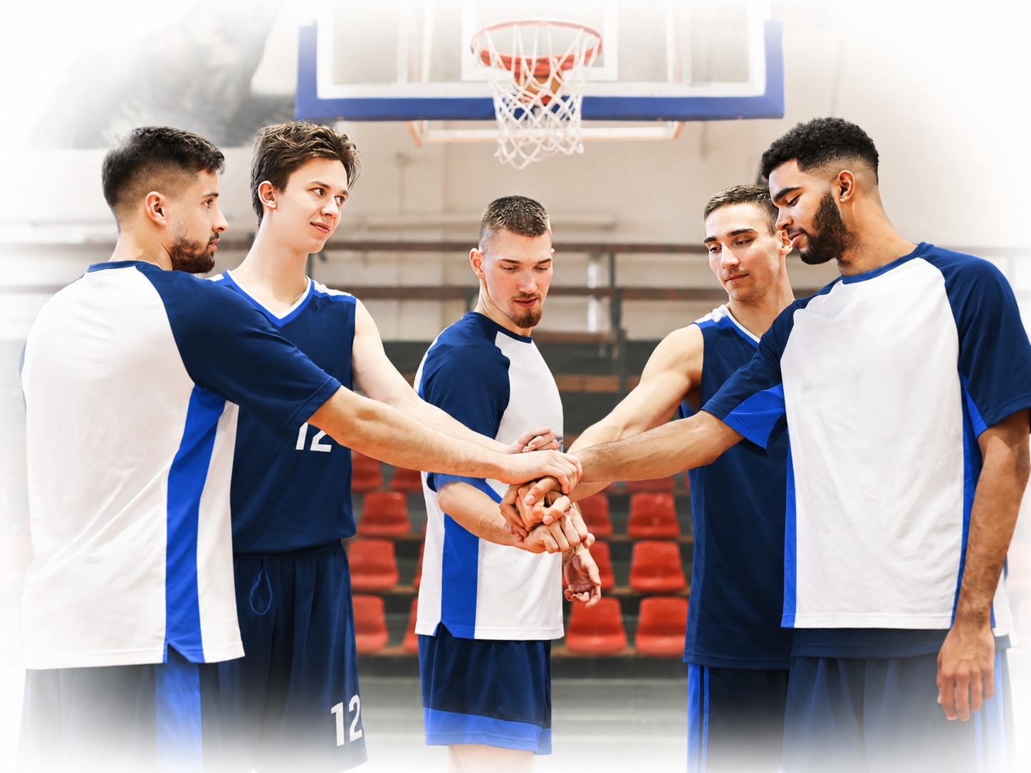 Team huddle before a game